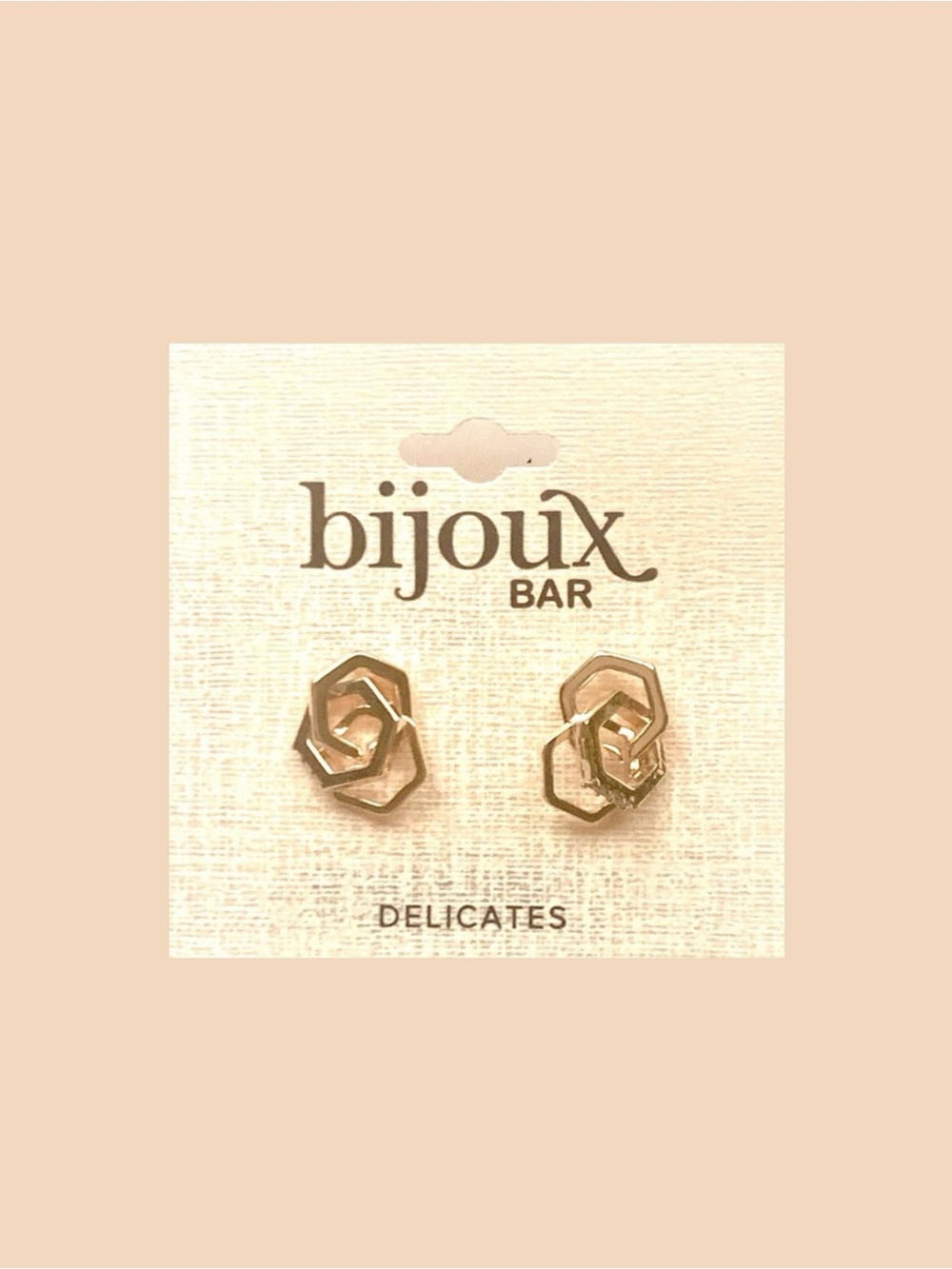 Bijoux Bar Gold Earrings